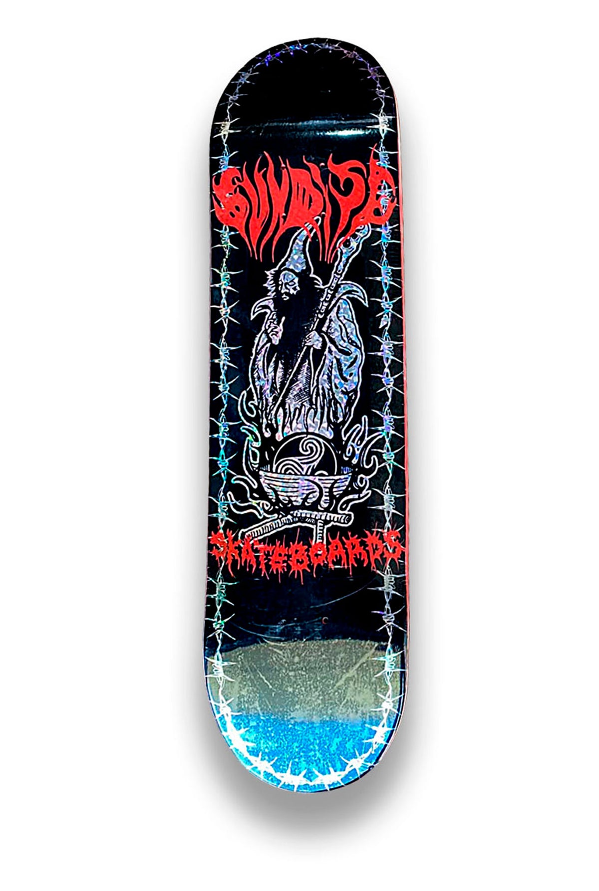 Tabla de Skate Sunrise Wizard dorado
