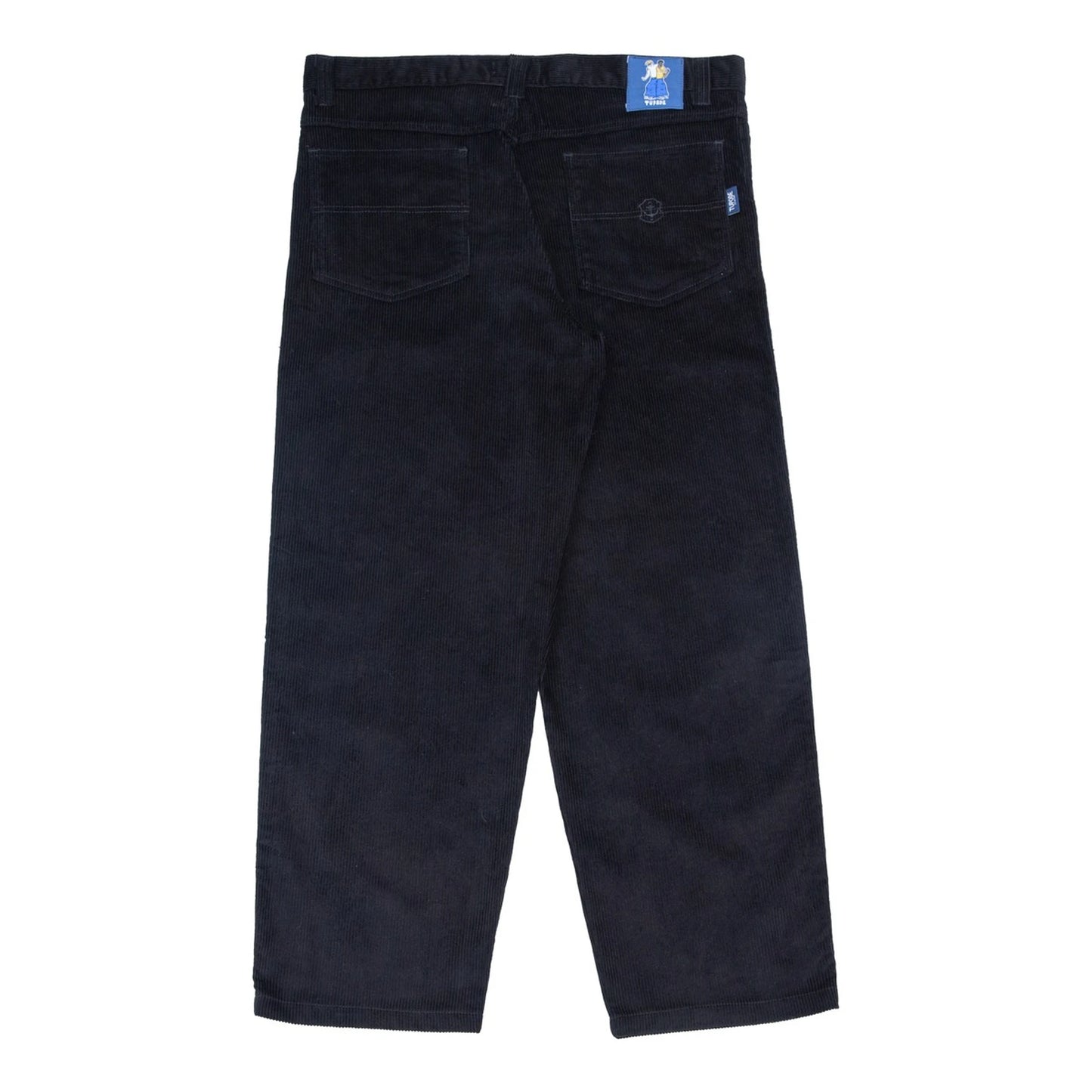Pantalones OG Baggy 889 de terciopelo negro Tupode