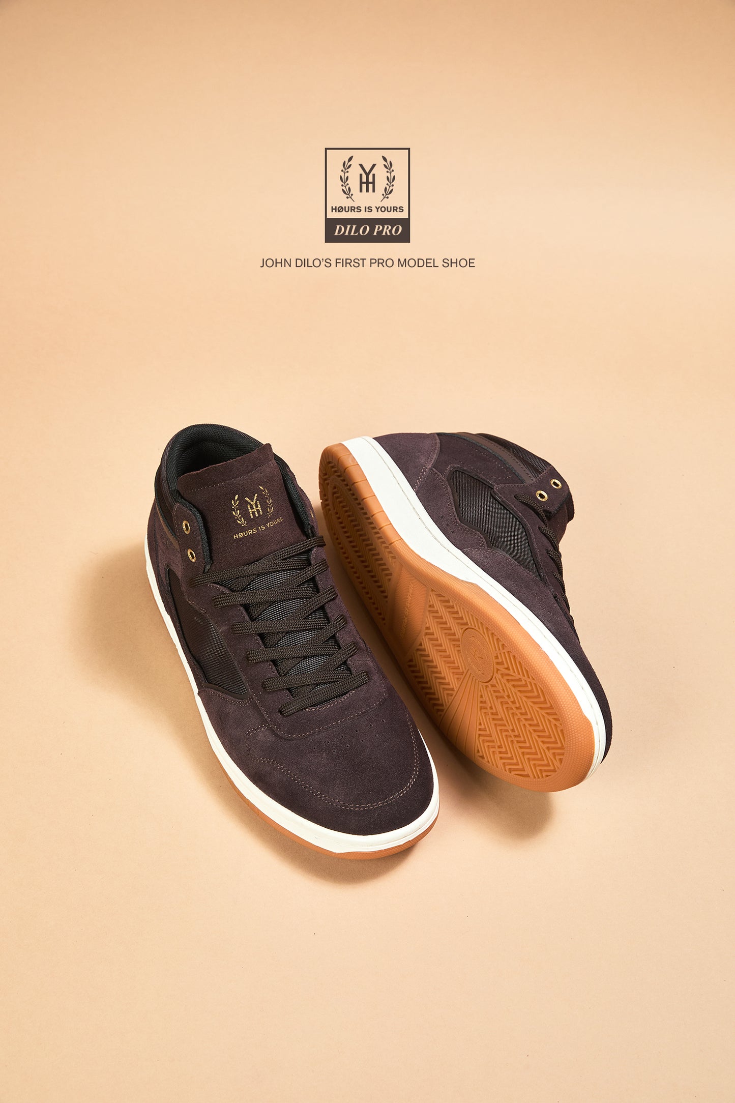 Hours is Yours DILO PRO Cocoa Cream Mid Top Zapatilla Skate