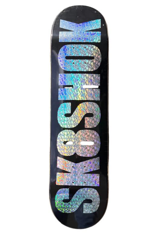 Tabla de skate "SK8 SHOK SILVER"