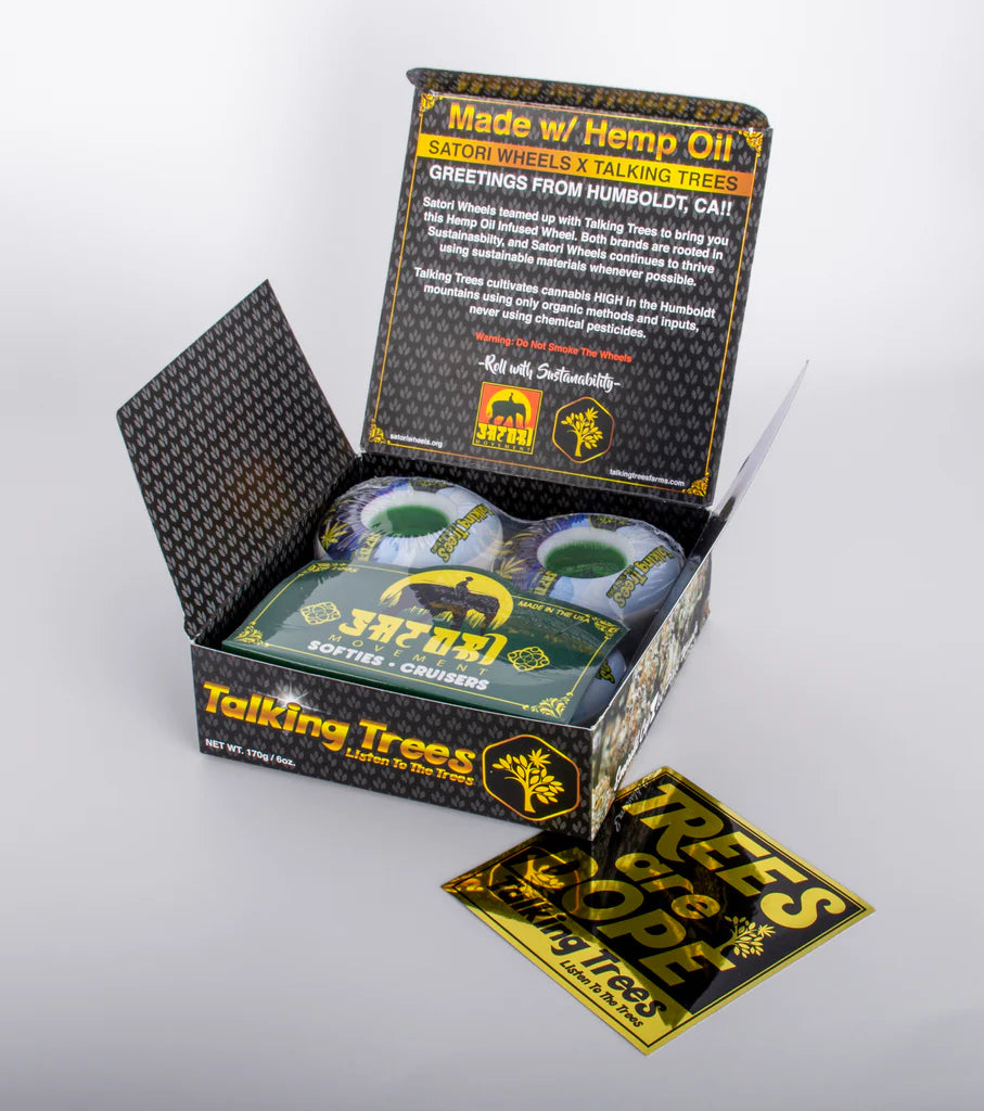 Ruedas SATORI Talking Trees Cruiser - Fabricadas con aceite de cáñamo - de 54 mm 78a