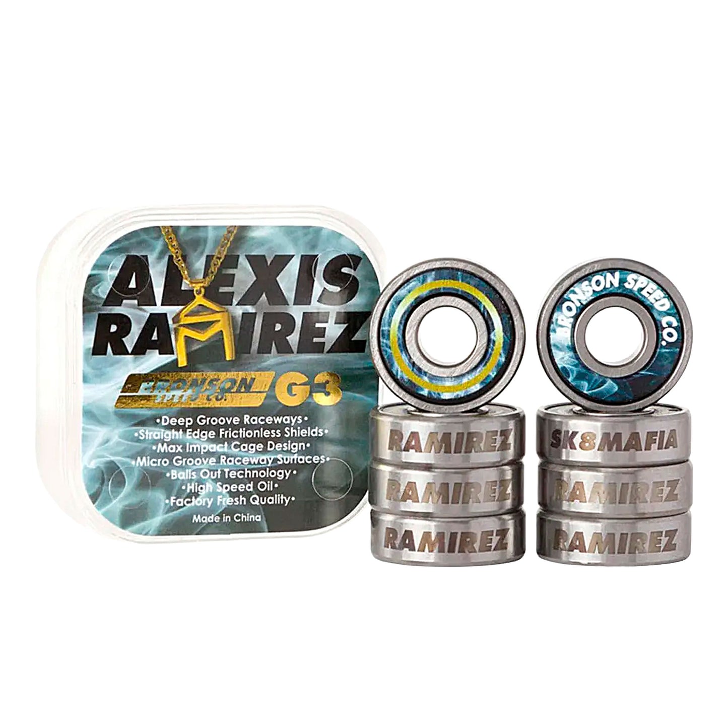 Rodamientos Bronson Speed Co. G3 Pro Model Alexis Sablone
