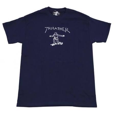 Polera  Thrasher Gonz Logo - Navy