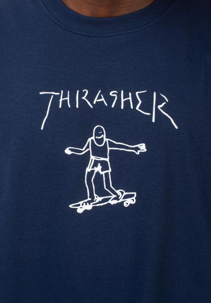 Polera  Thrasher Gonz Logo - Navy