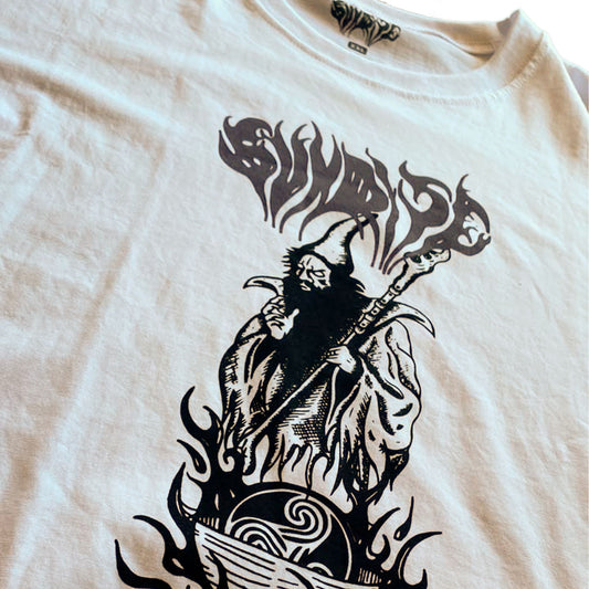 Polera Sunrise Manga Corta Dark Wizard – Blanco