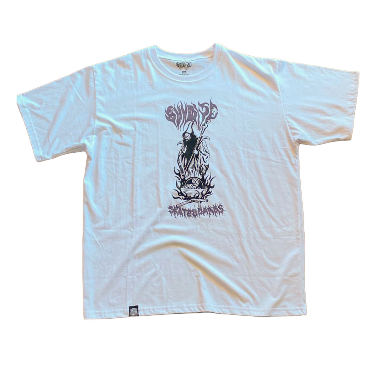 Polera Sunrise Manga Corta Dark Wizard – Blanco