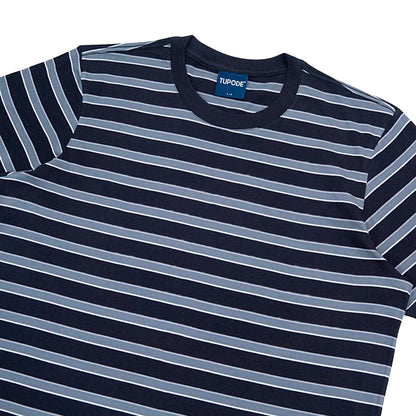 Camiseta a Rayas Tupode Lar – Negro